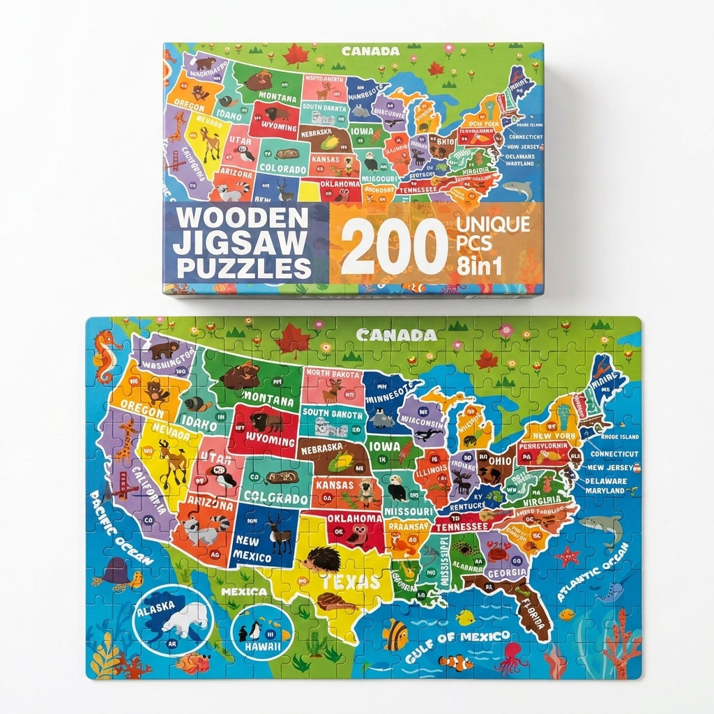 The 50 States Adventure Puzzle