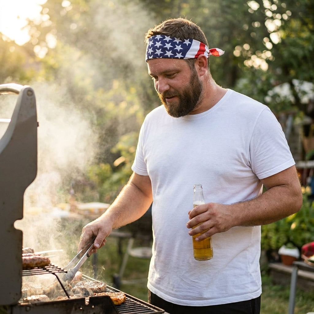 American Flag Headband