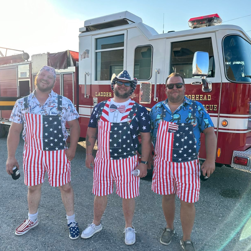 American Flag Overalls