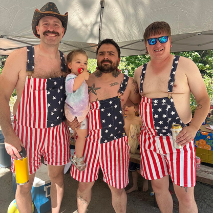 American Flag Overalls