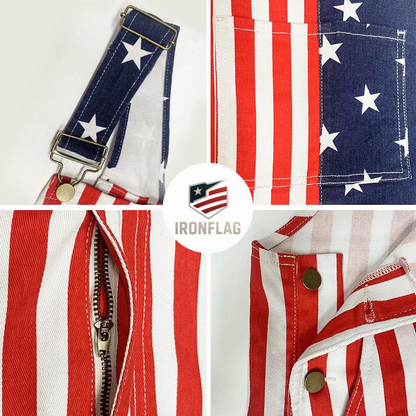 American Flag Overalls