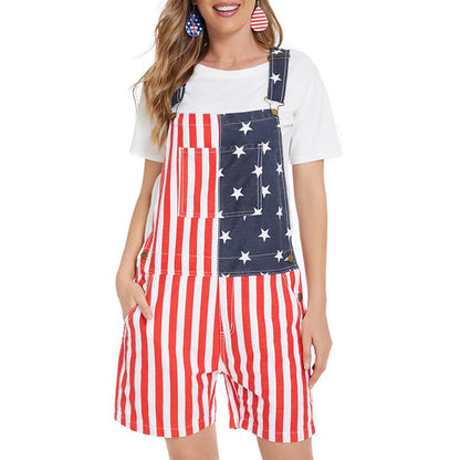American Flag Overalls