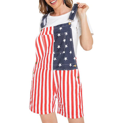 American Flag Overalls