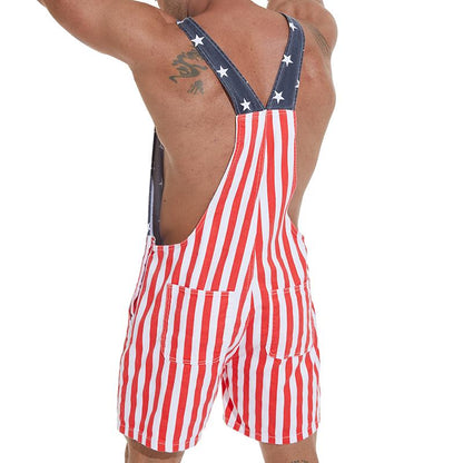 American Flag Overalls