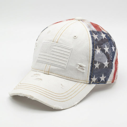 American Flag Mesh Hat
