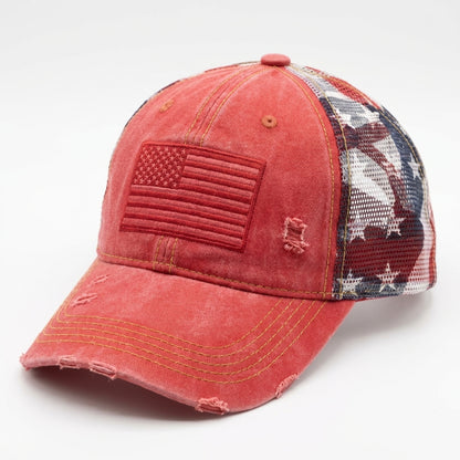 American Flag Mesh Hat