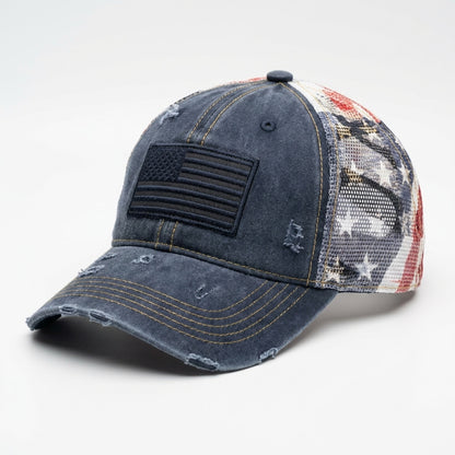 American Flag Mesh Hat