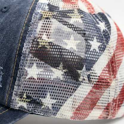 American Flag Mesh Hat