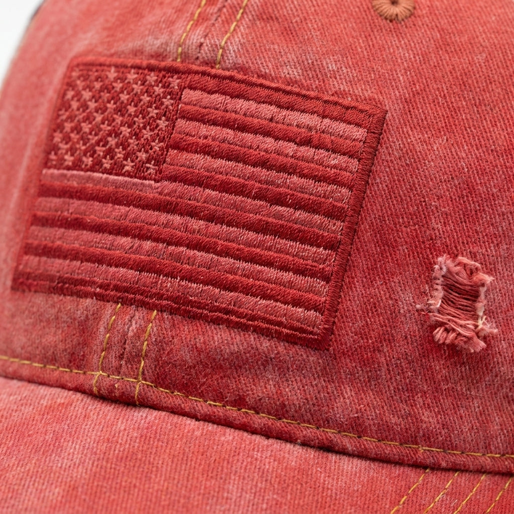American Flag Mesh Hat