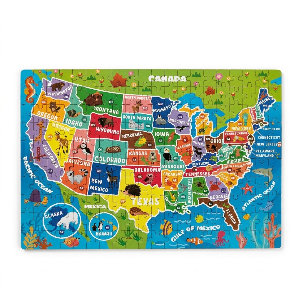 The 50 States Adventure Puzzle