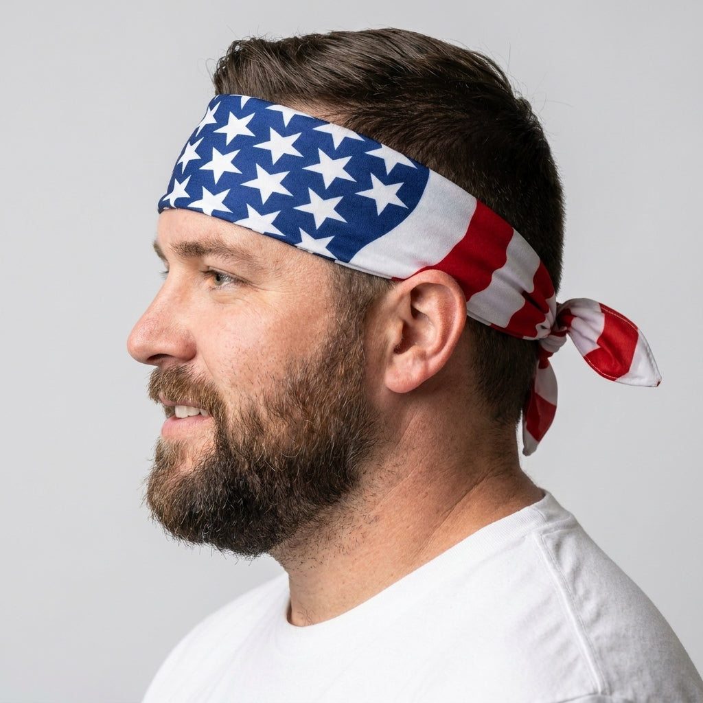 American Flag Headband