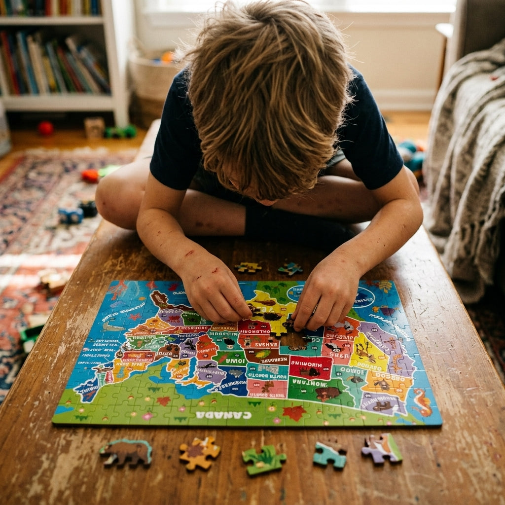 The 50 States Adventure Puzzle