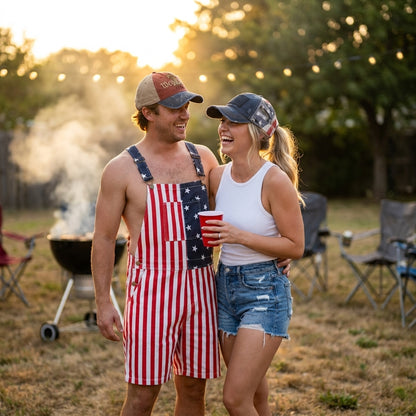 American Flag Mesh Hat