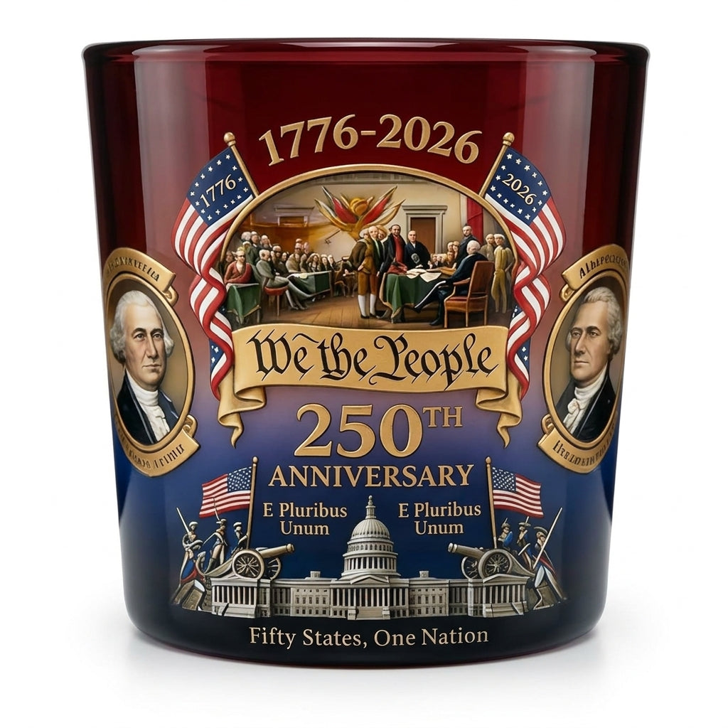American Anniversary Whiskey Glass
