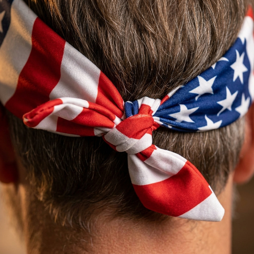 American Flag Headband
