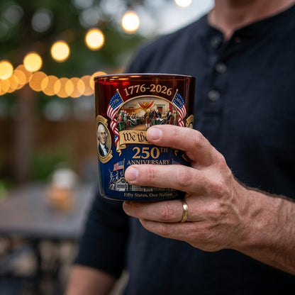 American Anniversary Whiskey Glass