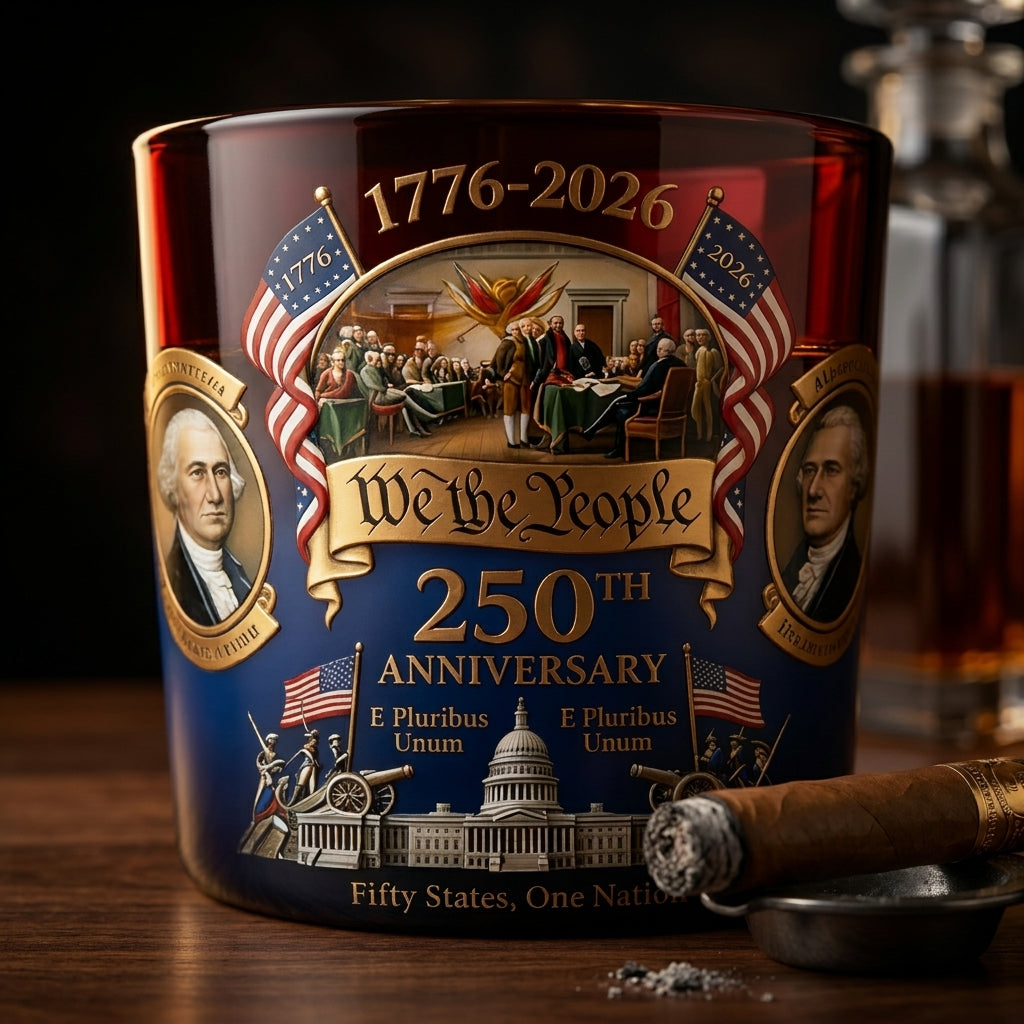 American Anniversary Whiskey Glass