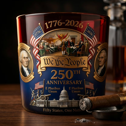 American Anniversary Whiskey Glass