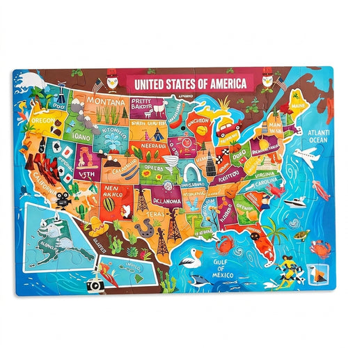 The 50 States Adventure Puzzle
