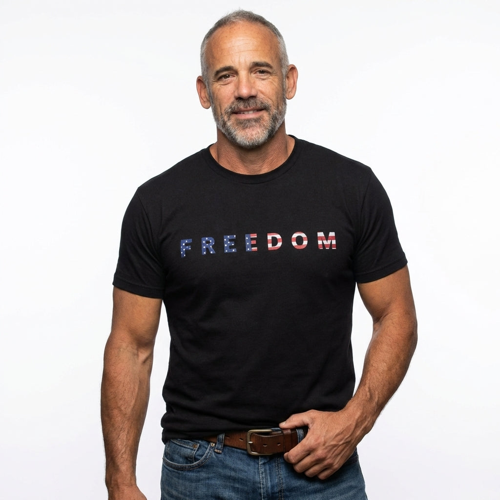 Freedom Flag Tee - Front & Back Print