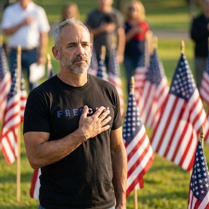 Freedom Flag Tee - Front & Back Print