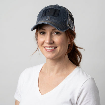 American Flag Mesh Hat