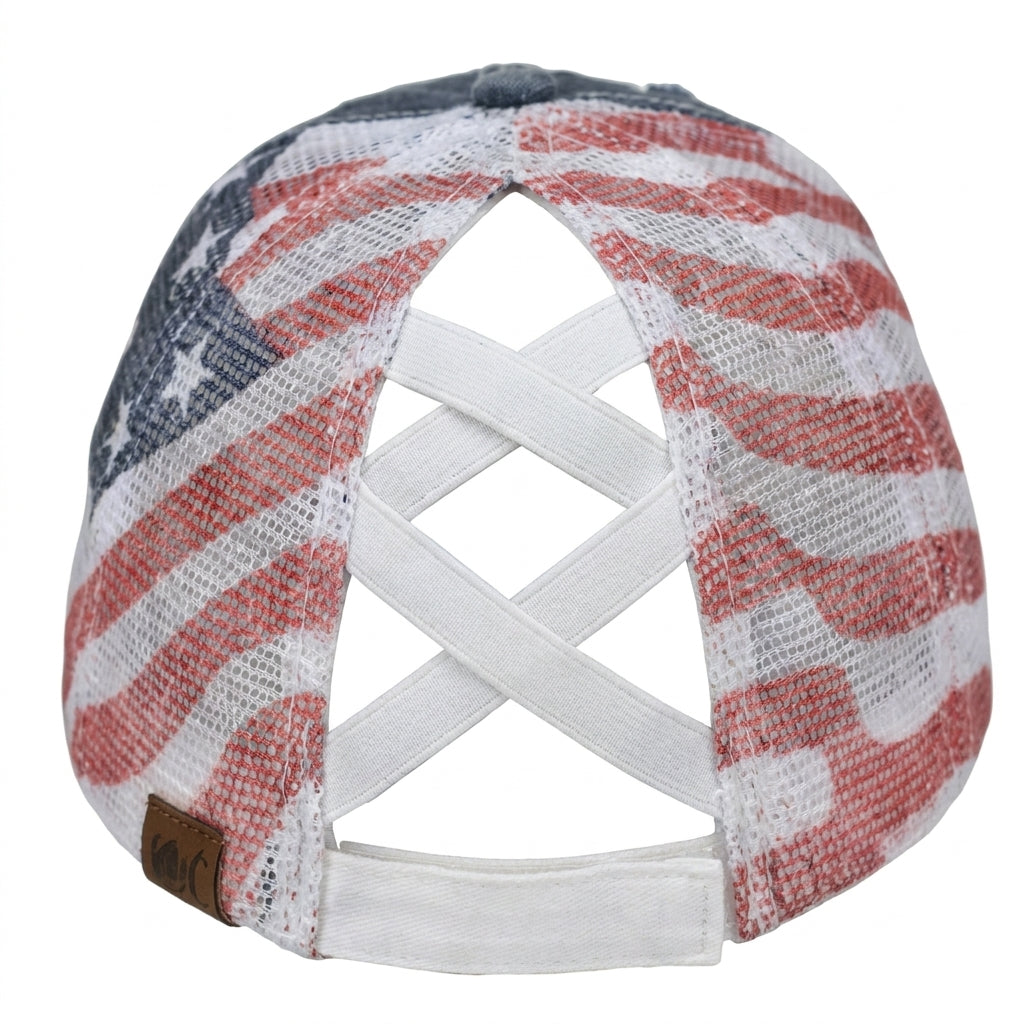 American Flag Mesh Hat