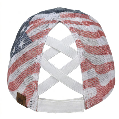 American Flag Mesh Hat