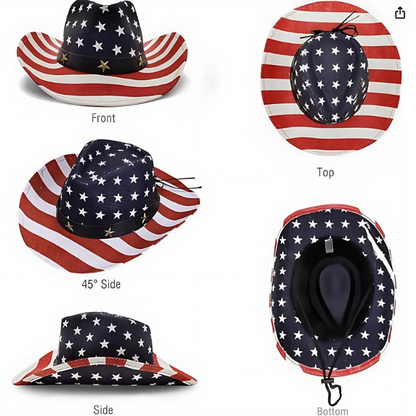 American Flag Cowboy Hat